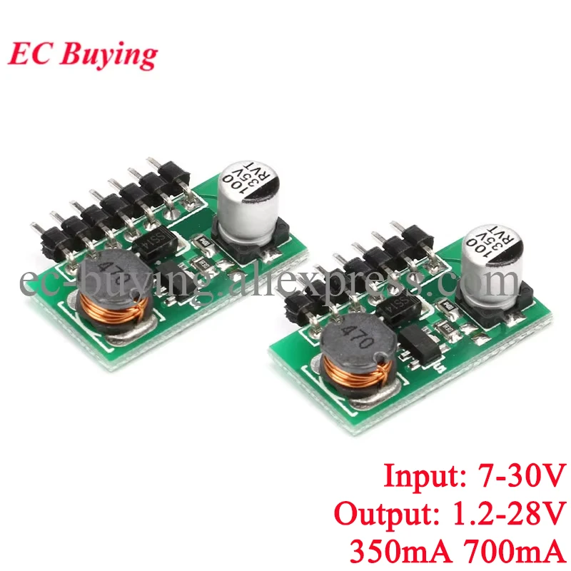 1W 3W LED Driver PWM Dimming Input 7-30V Out 350mA 700mA 1.2-28V DC-DC DC to DC Step Down Buck Constant Current Module Converter