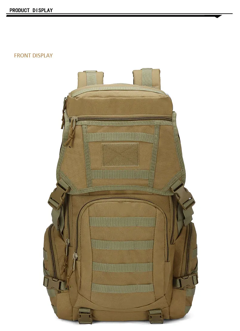 Taktische Rucksack Überleben Tasche Jagd MOLLE Rucksack GYM Für Männer EDC Outdoor Reise Wandern Rucksack Camping Trekking Rucksack – Detail 9