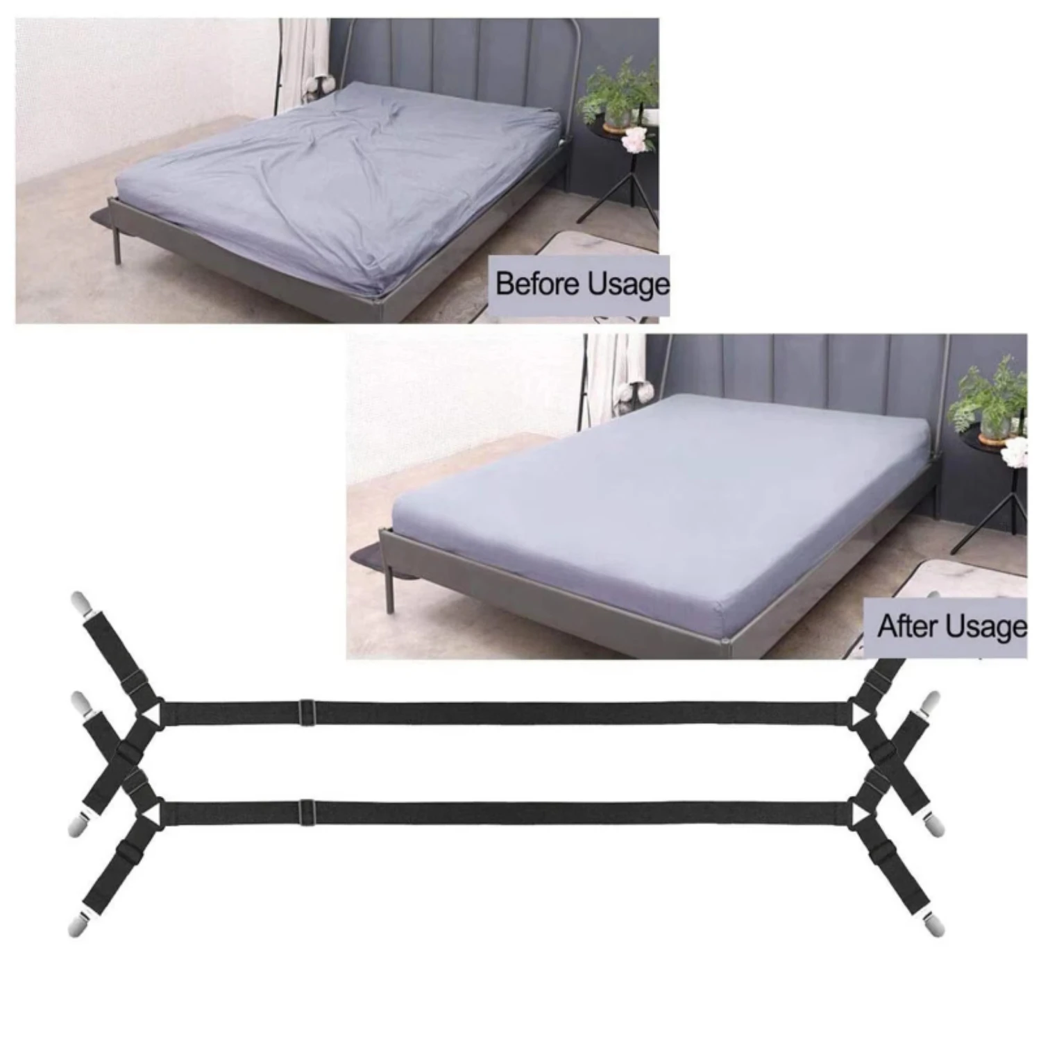 2pcs Four Clip Bed Sheet Fastener Bed Sheet Fixed Clip Sofa Bed Cover Run Clip Vise Clamps  Woodworking