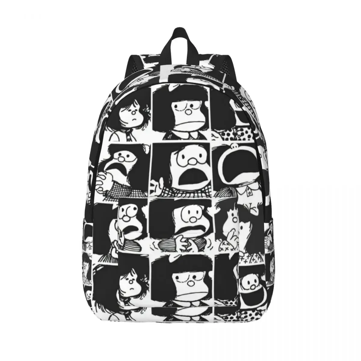 

Anime Plaid Mafalda Blanket Laptop Backpack Men Women Casual Bookbag for College School Student Quino Cute Kawaii Bag