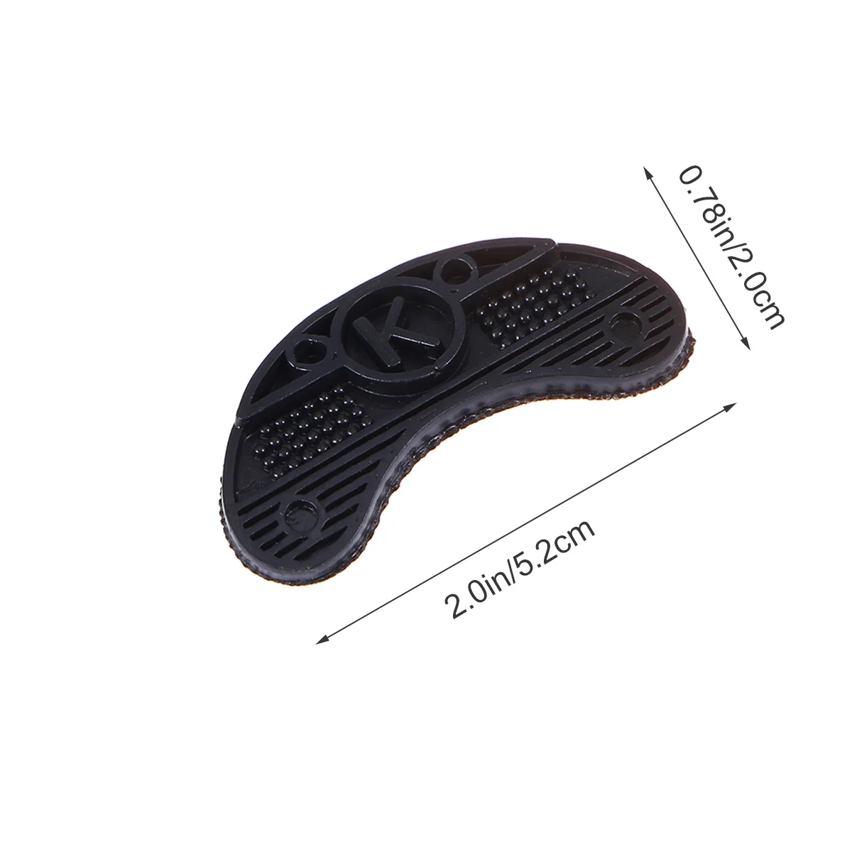 Heel Plates 20Pcs Anti- skid Shoe Heel Taps Shoe Repair Pad Replacement Toe Plates for Shoes ( Black )