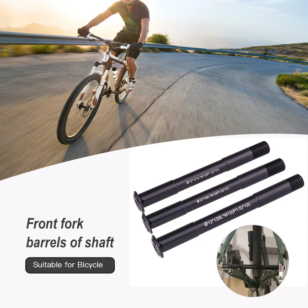 MTB Thru Axle Road Bike Shaft Front Rear Skewers 12mm 15mm Wheel Axis Hub X-12 Shaft 15x100 12x142 12x100 12x148 15x110