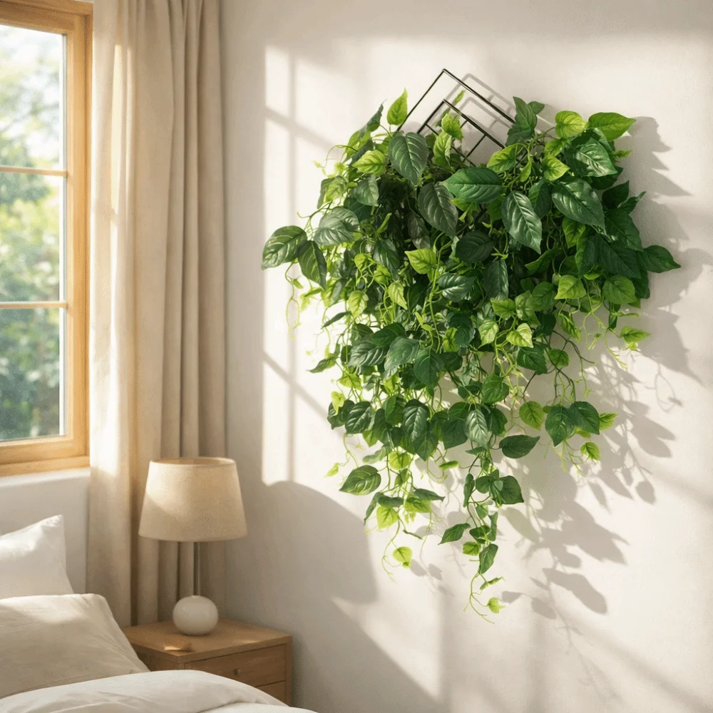 

Plastic Fake Hanging Plants Handmade Artificial Realistic Vine Plants Decorative Lifelike Simulation Greenery Photography Props