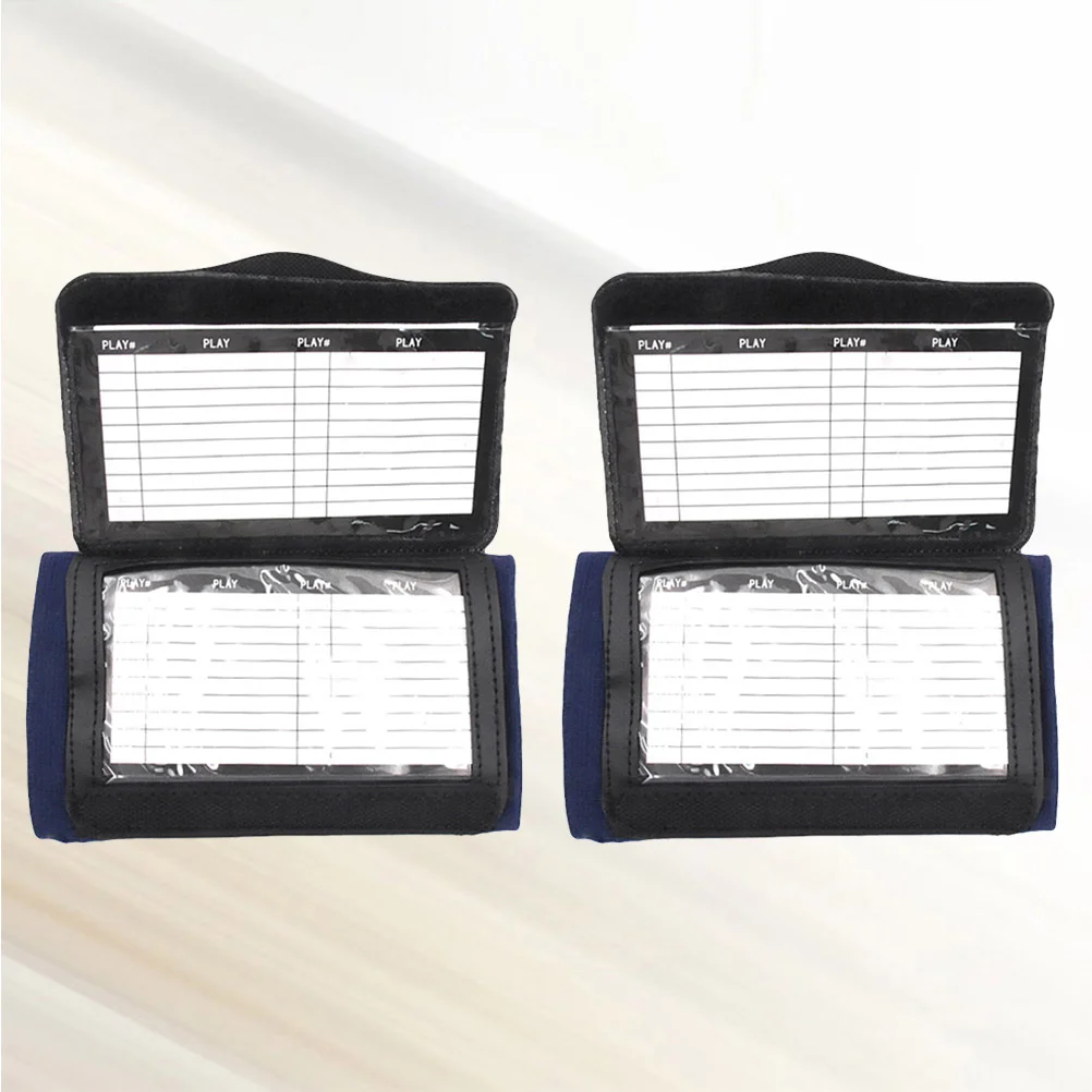 2 Pcs Clipboard Basketball Coaching Football Whiteboard Playbook Wristband Straps Wristbands