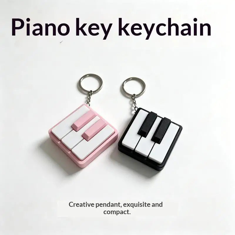 ของเล่นคลิกเกอร์คีย์บอร์ดเปียโ - 3D Printing Keychain บทวิจารณ์และราคา