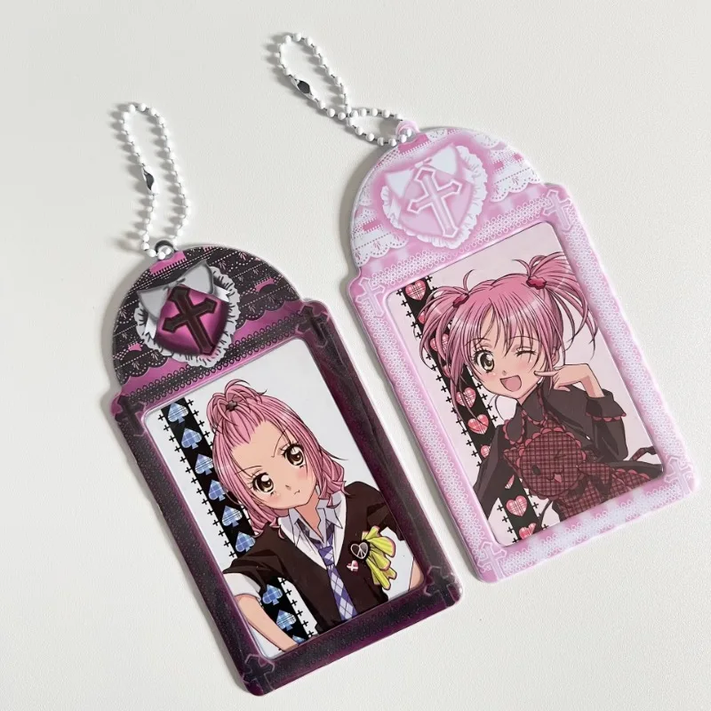 Cute Pink PVC Lace Bow Card Holder Protector Mini Photo Album Bowknot Idol Decorative Student Stationery  Credit ID Card Holder