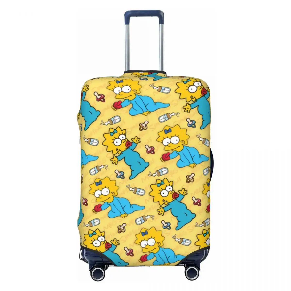 

Custom Simpsons Marge Maggie Travel Luggage Cover Elastic Suitcase Cover Protector Fit 18-32 Inch