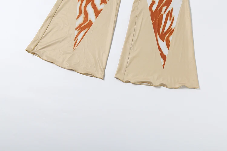 Weird Puss Art Print Hose für Damen, elastischer Bund, Falten, Street-Herbstmode, Hip-Hop-Stil, Musikfestival, klassische Freizeitkleidung, Clubwear – Detail 9