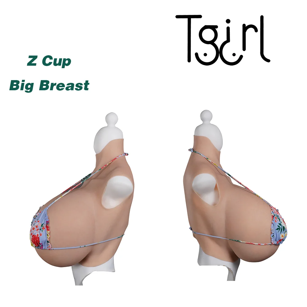 Tgirl Z Cup Big Silicone Breast Forms Breast Plates Fake Boobs Artificial Chest Fake Boobs Tits Cosplay Costumes For Transgender