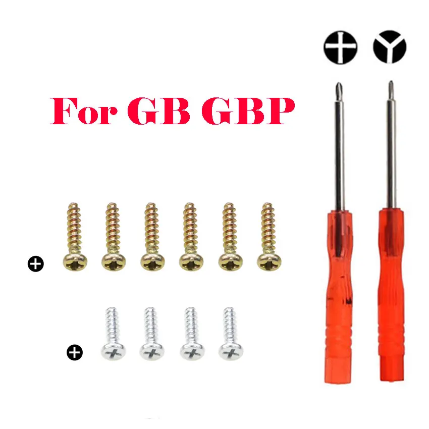 FOR Gameboy Advance Color Y Phillips three-wing screw for GBA GBC GB GBP game console shell with screwdriver tool