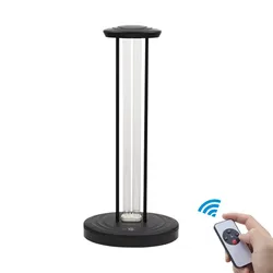 220V UVC 254nm Quartz Germicidal Light 38W Ultraviolet Lamp Household UV Disinfection Remote Control Sterilizer with Ozone