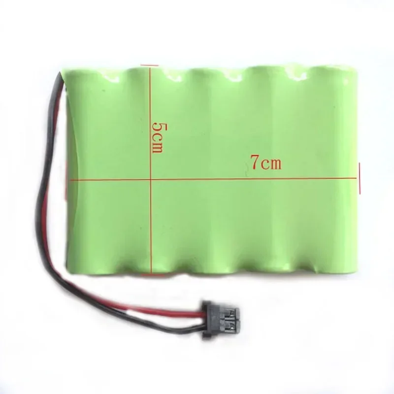 1PC Quality Warranty 6V 1800mAh 5x AA Ni-MH RC Rechargeable Battery Pack for Helicopter Robot Car Toys with Small Plug