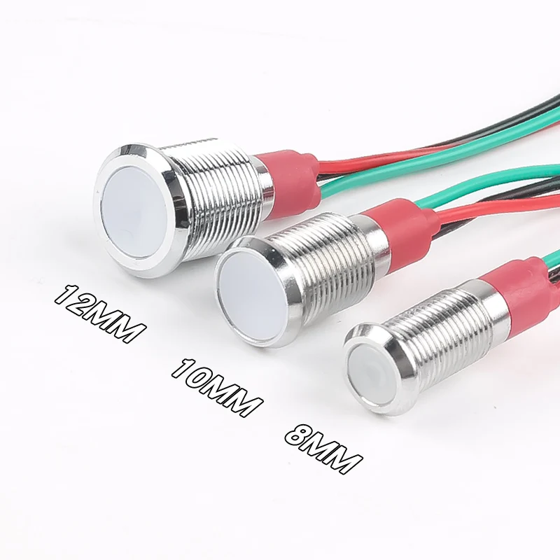 Dual‑Color Metal Indicator Light 8/10/12mm Common Cathode Common Anode 6V 24V Custom For Battery Swapping Cabinet Project