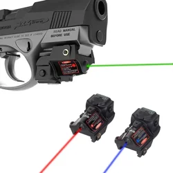 USB Rechargeable Red Green Blue Laser Pointer Sight Airsoft Weapons Pistol Taurus G2C Glock 17 9mm Fullsize Compact Handgun