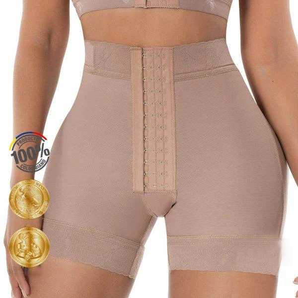 Fajas Colombian Girdle Waist Trainer Double Compression BBL Shorts Tummy Control Sheath Slimming Flat Stomach Modeling Belt