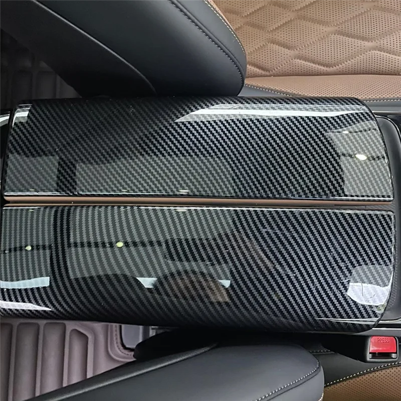 

Durable-автомобильная центральная консоль, подлокотник, накладка, украшение из углеродного волокна для BYD TANG