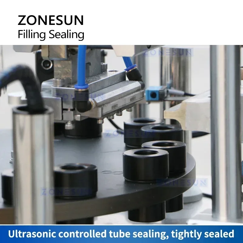 ZONESUN ZS-AFS05 Tube Filling and Sealing Machine Toothpaste Plastic Tube Packaging Cosmetic Tube Filler Ultrasonic Sealer