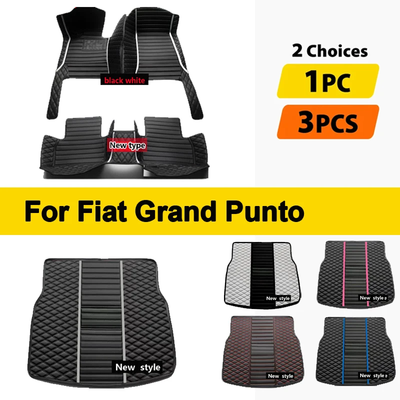 Car Floor Mats For Fiat Grand Punto Project 199 2005~2009 3door Tapetes Para Carro Alfombrillas Coche Car Mats Car Accessories