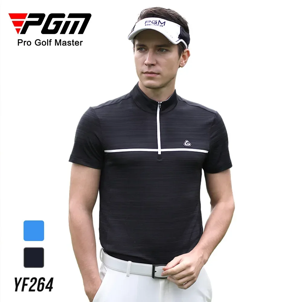 

PGM Golf Apparel Мужские футболки с короткими рукавами Дышащие быстросохнущие спортивные топы