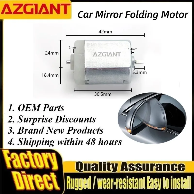 AZGIANT Auto Fold Side Mirror Motor Professional FC-280 for Lexus LS430 UCF30 IS200 Car Interior Replacement Parts