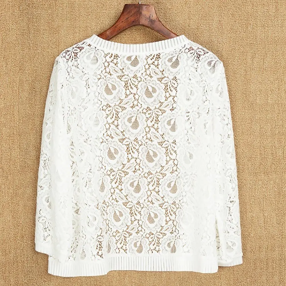 Short Outer Wear Multicolor Lace Shawl Breathable Short Tulle Shawl Sun Protection Clothing Women image 3