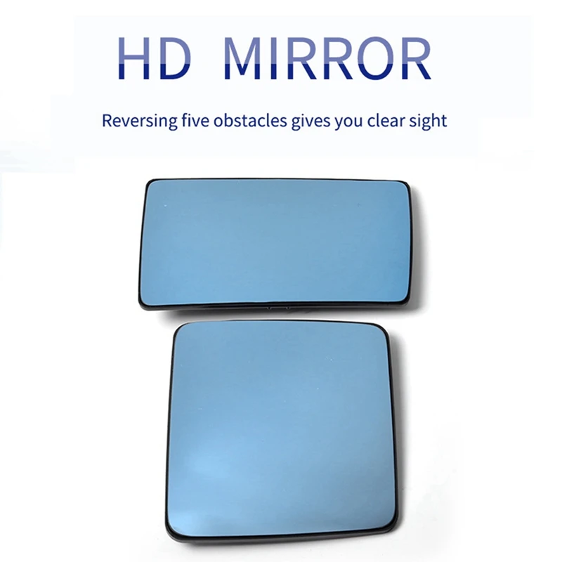 1Piar Car Blue Mirror Glass For Mercedes Benz W124 S124 W201 190 (1985-1993) E (1993-1995) Heated Rearview Mirror Glass