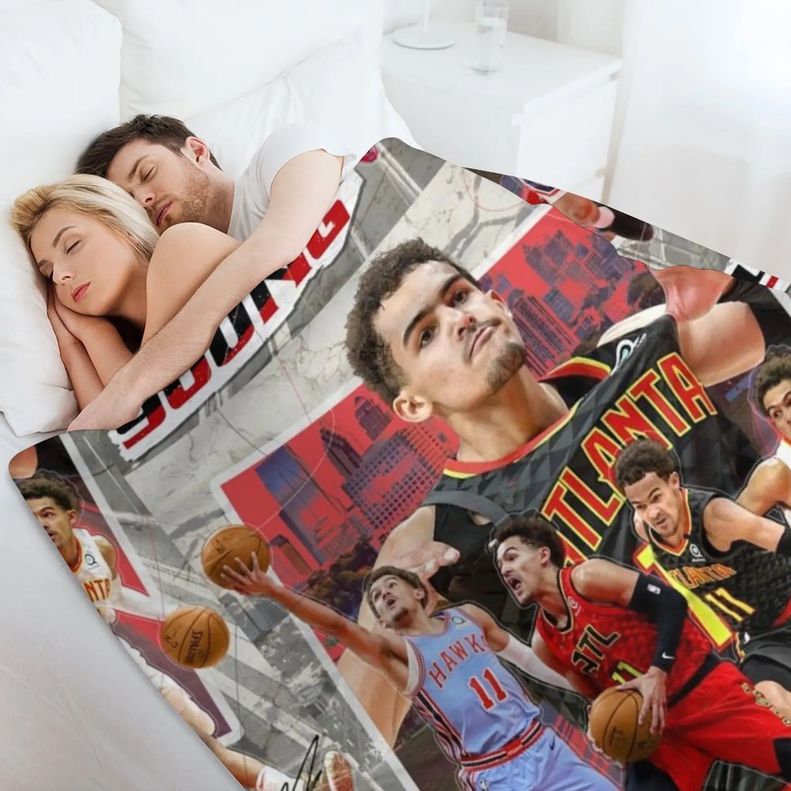 Trae Young رمي بطانية الصيف الفاخرة رشاقته البطانيات