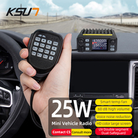 Full Frequency Band Vehicle Mouted Walkie Talkie MINI Car Radio Station for Outdoor Self Driving Tour KSUN UV5200D 25W
