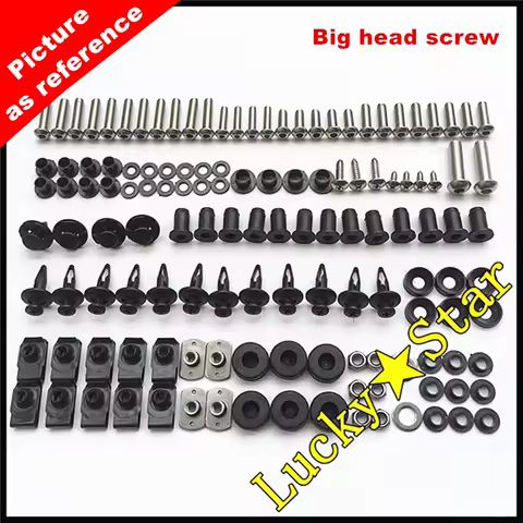 For HONDA CBR1000RR CBR1000 CBR 1000 1000RR 2004 2005 04 05 Black Silver Complete Body Fairing Bolt Screw Fastener Kit