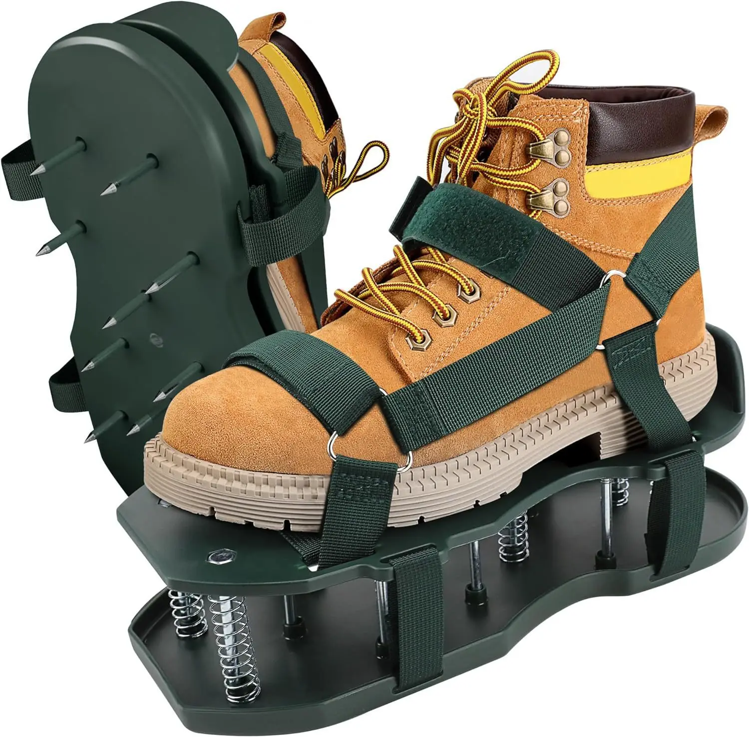 

Lawn Aeration Shoes, Garden Soil Loosening Spikes with Spring Base, Aerating Shoes for Yard Care, Reduce Work Fatigue