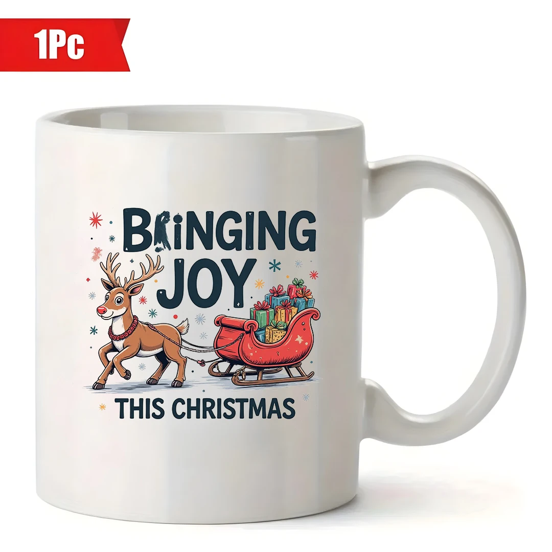 Tazza da 11 once + set regalo con renne di Natale + tazza per bambini: il regalo perfetto e caldo per le famiglie e le uffici di Natale