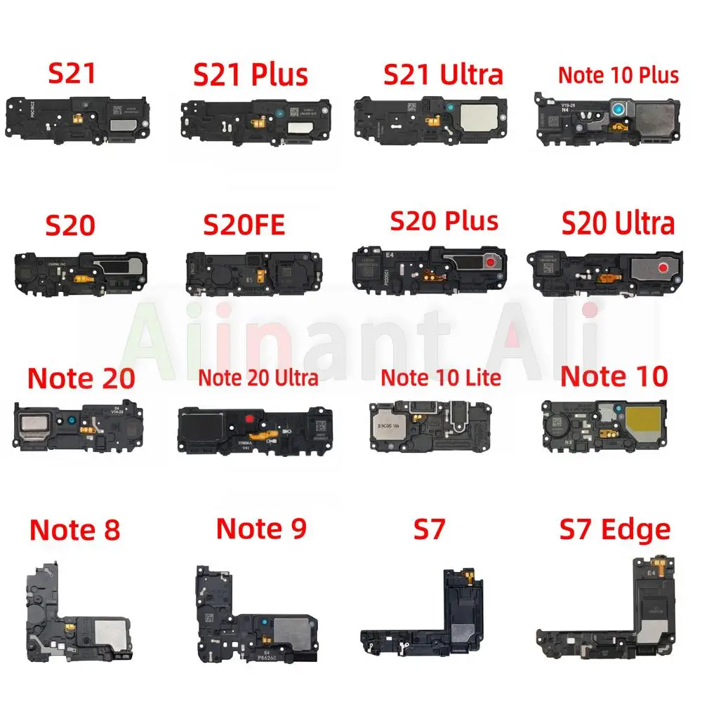 Altavoz inferior flexible para Samsung Galaxy Note 8 9 10 20 Lite S7 S20 S21 Edge Plus Ultra sonido altavoz timbre Cable flexible