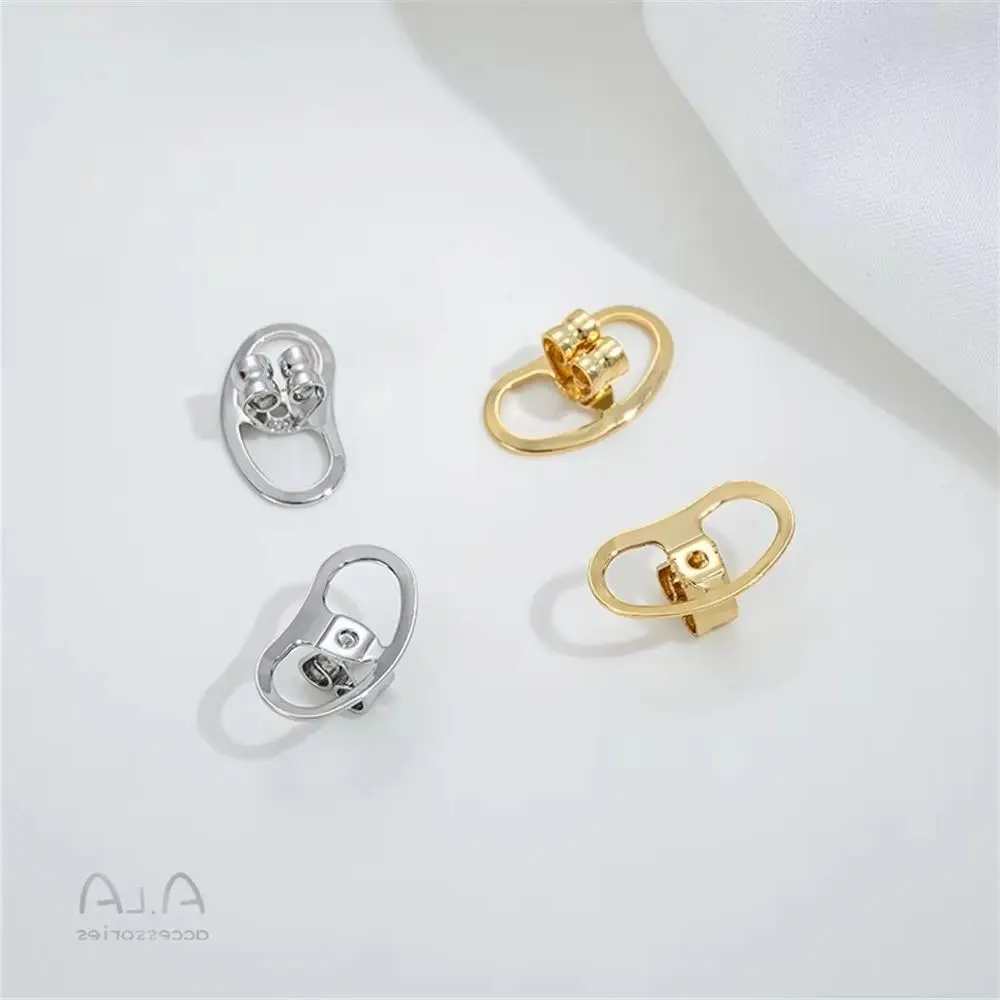 14K Real Gold Plated Earring Backs, Pea Earplugs & Secure Ear Caps for Droopy Earrings