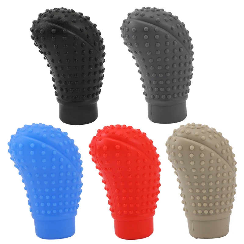 Universal Car Hand Brake Shift Cover Silicone Non-Slip Manual Automatic Gear Lever Protective Covers Auto Interior Accessories