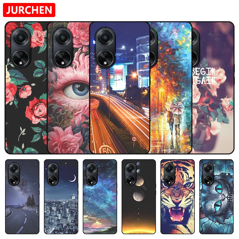 New Style Silicone Case For OPPO A98 CPH2529 Cute Cat Cartoon Pattern For OPPO A 98 A1 A 1 F23 F 23 Cover PHS110 CPH2527 CPH2521