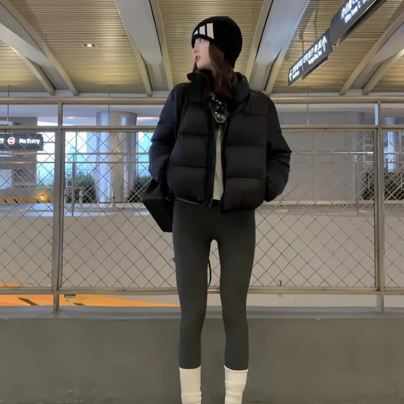 Women's Fall Winter Tops Coat Down jacket Light Retro Simple Loose Leisure Design Fashion Advanced Soft Niche Versatile Skinny