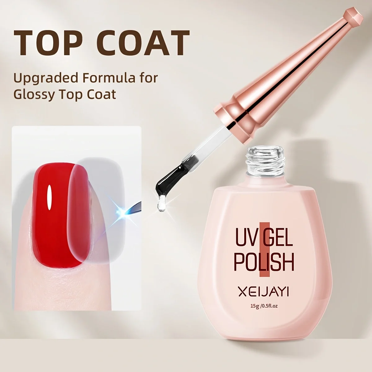 XE powder bottle seal layer-----wash-free functional glue seal layer super bright, durable, scratch-resistant and wear-resistant