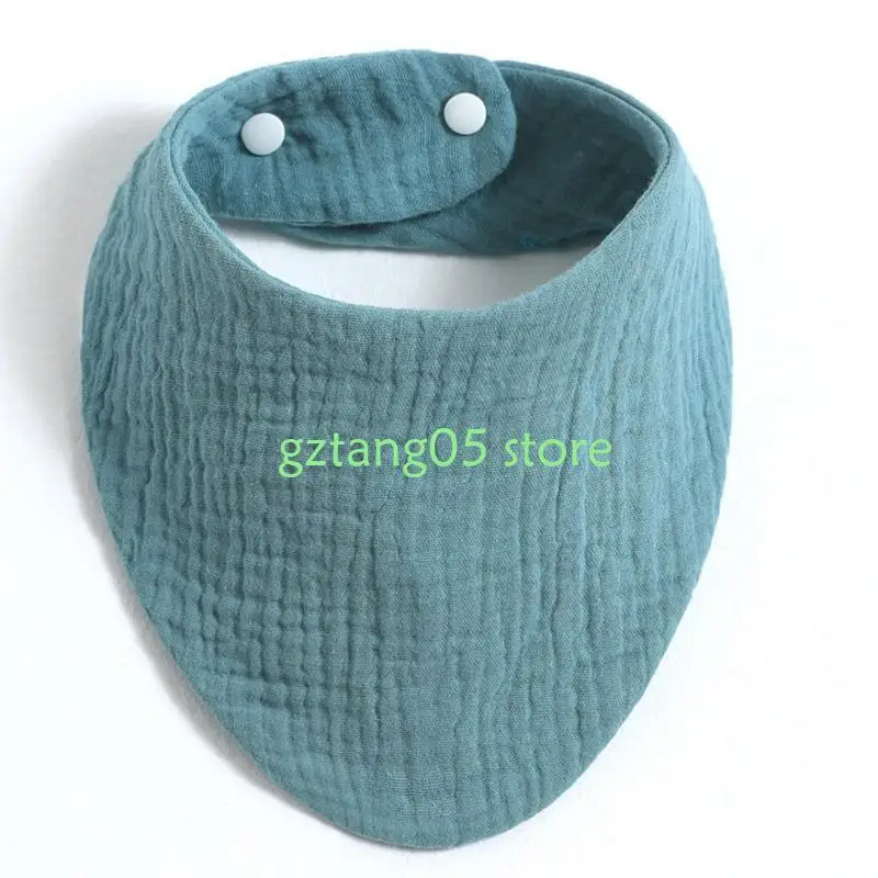 

57EE 3PCS Soft Muslin Bibs Sweat Wipe Cloth Newborn Feeding BibS Infant Shower Gift
