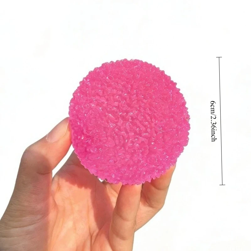 Squishy Ice Ball Maltose Fidgets Toy Superzacht Roze Mochi Slow-rebound Knijpspeeltje Anti-stress speelgoed voor volwassenen Handoefening