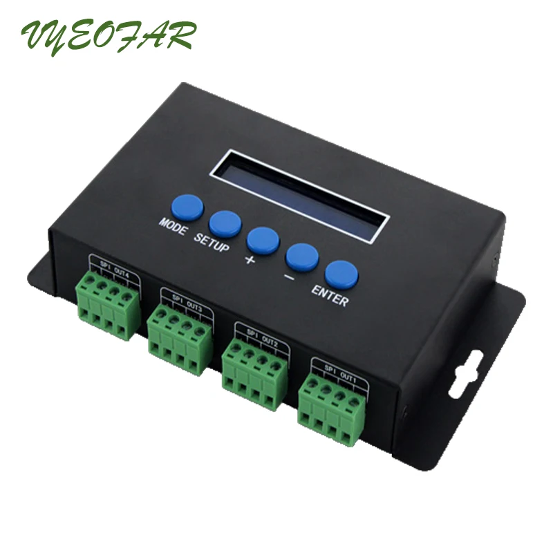 Imagem -05 - Artnet para Spi e Dmx Ethernet Pixel Controller Led Pixel para Dmx Controller 16 Portas Saída de Canal 1024 Bc216 dc 5v-24v Novo