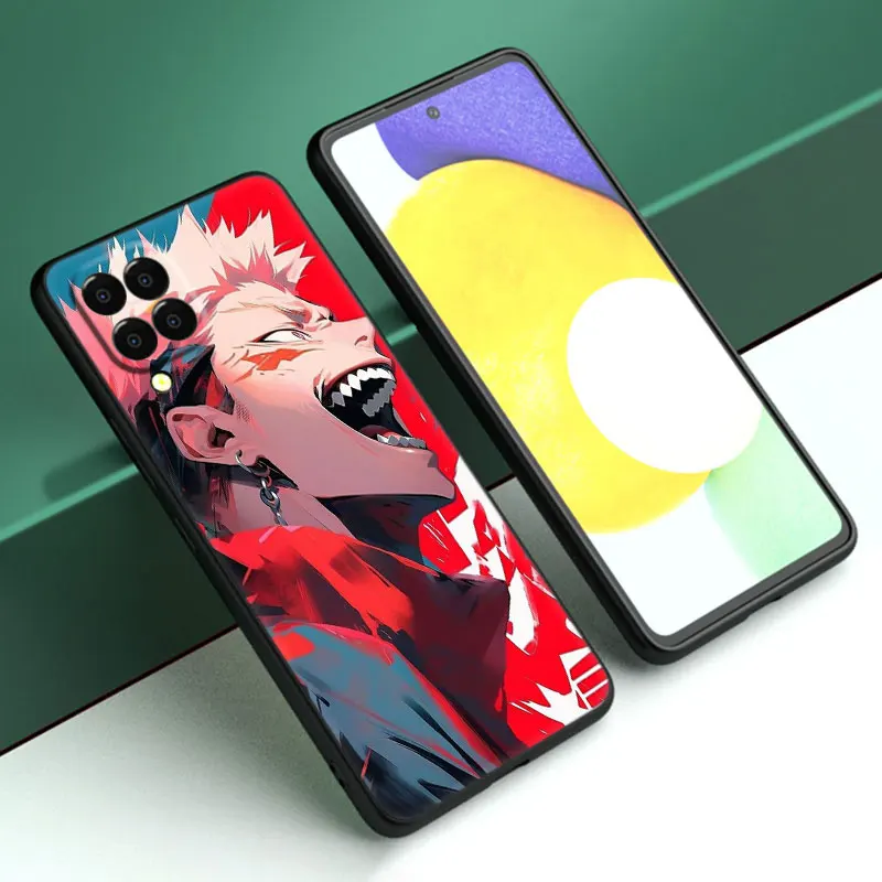 Anime Ryomen Sukuna Case For Samsung Galaxy M14 M54 M53 M34 M33 M52 M51 M32 M11 M12 M13 M21 M23 M30S Note 10 Lite Plus 20 Ultra