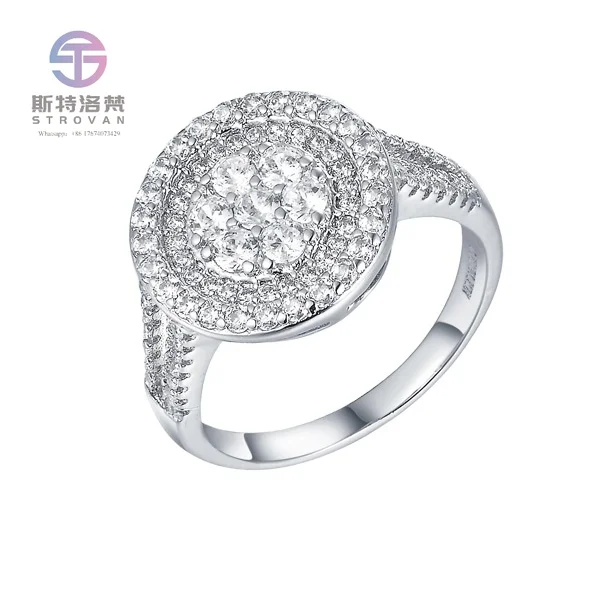 

Keiyue Fashion Cubic Zirconia Cz Pave Premier Jewelry Solitaire Rings for Women 925 Sterling Silver Ring