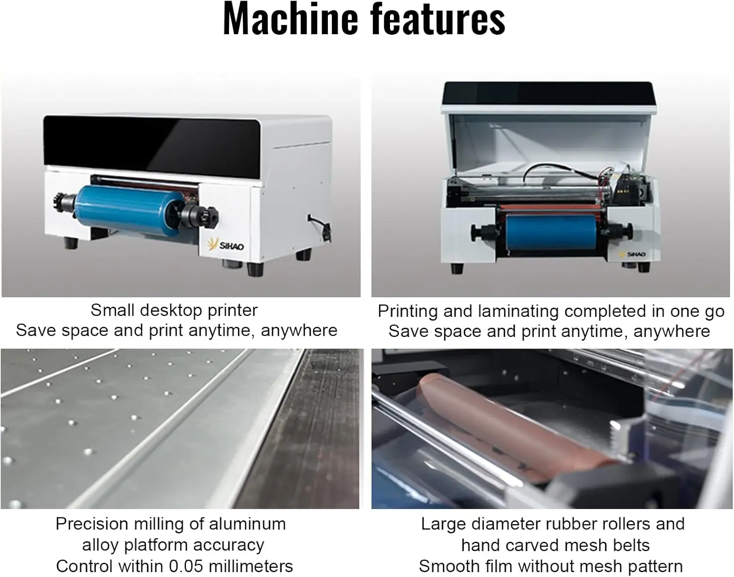 Imprimante d'étiquettes à plastifier automatique UV 3001U, 12 pouces, avec encre de vernis blanc, tête d'impression DX7