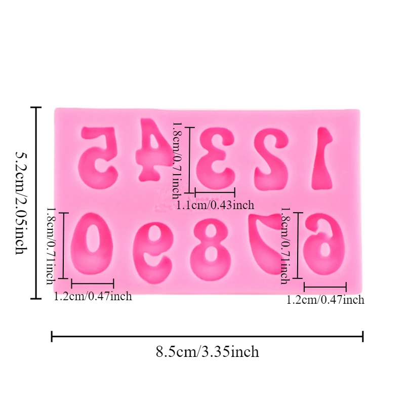 1 قطعة قالب سيليكون الأبجدية الأرقام العربية DIY بها بنفسك اليدوية الشوكولاته حلوى البسكويت كعكة الديكور أدوات الخبز