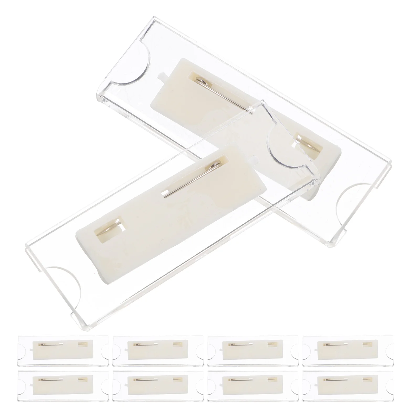 

10 Pcs Work Badge Permission Cases Purse Holder for Table Uniform Lanyards Name Tag Holders Photo