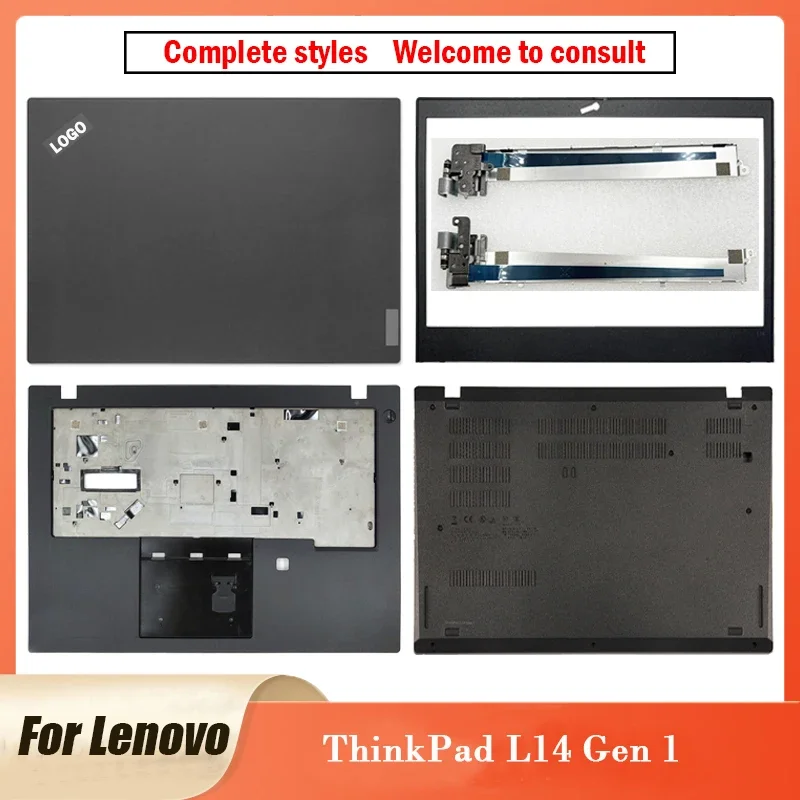 

Новинка, оригинальная задняя крышка для ноутбука Lenovo Thinkpad L14 Gen 1 GL4A0, передняя панель, Упор для рук, Нижняя крышка, петли без SDD, 14 дюймов