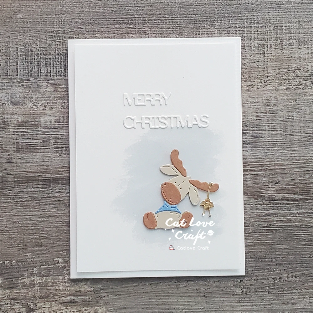 Catlove Niedliche Weihnachtstiere Metall-Stanzformen Scrapbooking-Schablone Stanzwerkzeug für Kartenherstellung DIY-Handwerk Prägung Neue Stanzformen – Detail 14