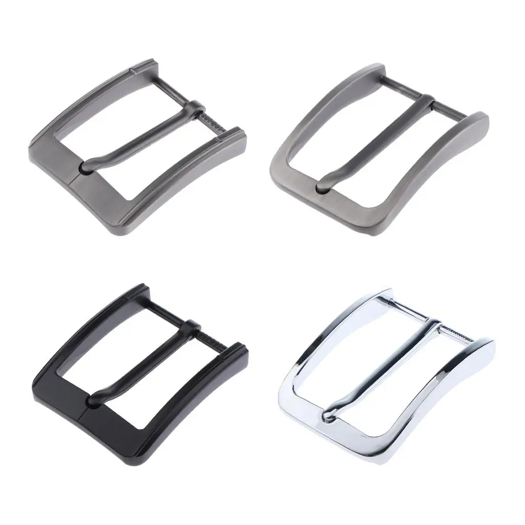 Classic 4 Colors Mens Alloy Belt Buckle Single Prong Rectangular Fits 38-39 Mm/1.5-1.54 Inch Wide Belts