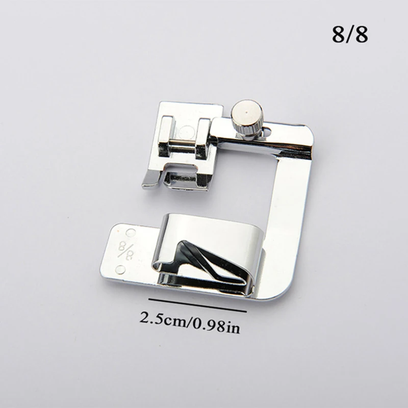 1pcs 13 19 25mm Domestic Sewing Machine Foot Presser Foot Rolled Hem Feet For Brother Singer Sew Accessories