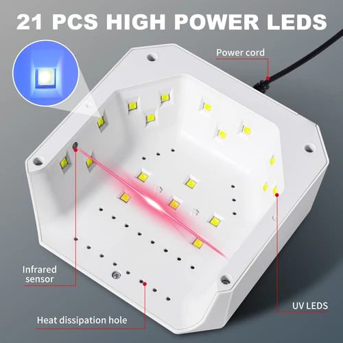 Imagen 2 del producto Lámpara de uñas LED UV profesional, práctico secador de uñas USB para curado de esmalte de uñas de Gel con temporizador, herramienta de manicura con Sensor automático